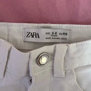 Zara 5-6 years white skinny jeans